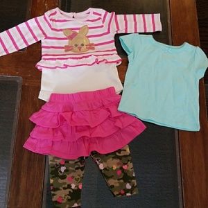 0-3 month 3 piece baby girl bundle!